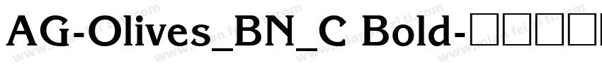 AG-Olives_BN_C Bold字体转换